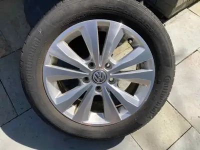 Set of four M+S tires/rims for VW Golf. Continental ProContact TX 205/55 R16 - 91H Low milage. Decen...