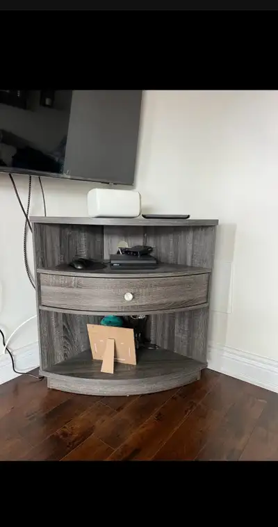 WOOD CORNER TV CABINET, View more