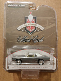 New Greenlight 50th '70 Chevy Monte Carlo Raw Chase 1:64 diecast