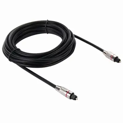 2 m Optical Digital Audio (Toslink) cable – ideal for connecting TVs, soundbars, receivers, game con...