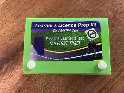 One set of Alberta Learners License Prep Flashcards. Excellent condition. Divided into 9 sections fo...