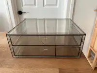 Boîte rangement 2 tiroirs IKEA