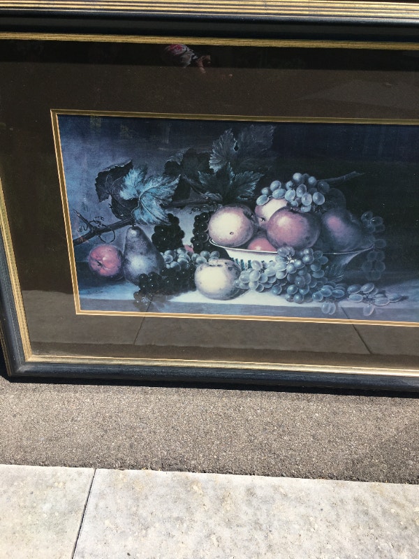 FRUIT PICTURE WITH FRAME Home Décor & Accents Mississauga / Peel