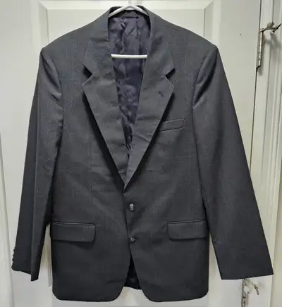 Men's 2 Piece Suit (Black) - Like New (Full Measure in Pic. 4&5), View more