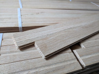 Unfinished Oak 3/8" x 1 3/4" Strip Flooring