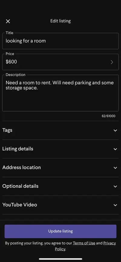 looking for a room
