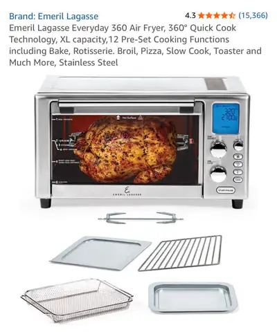 Emeril Lagasse 360 Airfryer Toaster Oven, View more