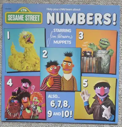 Sesame Street Numbers! - Learn About Numbers Vintage Vinyl LP