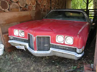 This is a 1971 Pontiac Catalina Convertible. There were only 2036 of these cars produced, so it was...