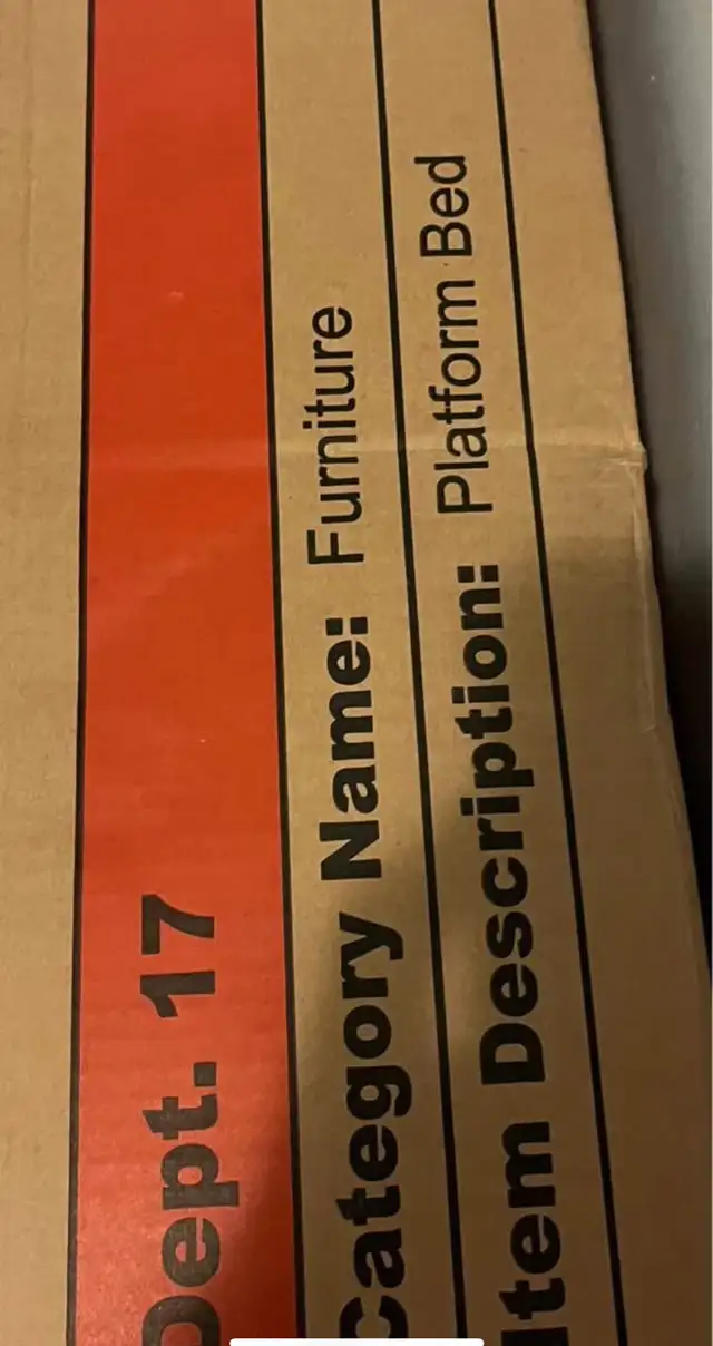 king size platform bed BNIB no box spring needed  in Beds & Mattresses in Dartmouth - Image 5