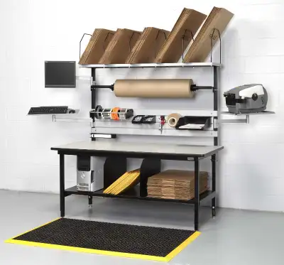 WORKSTATIONS, PACKAGING STATIONS, WORKBENCHES, SHIPPING STATIONS, View more