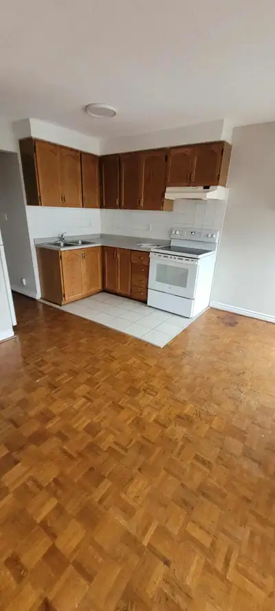 Bright two bedroom, one bathroom apartment for rent available now in a Victorian house in the heart...