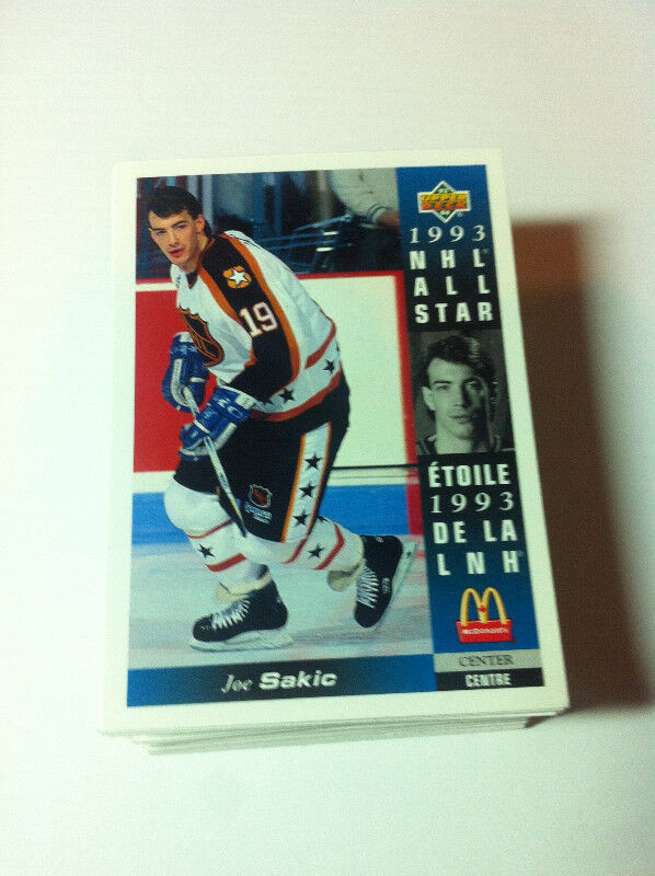 NHL 1993 Lot De 80 Mcdo All Star Upper Deck Cartes dans Art et objets de collection  à Laval/Rive Nord