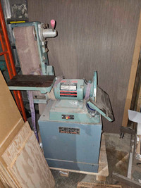 Woodworking machines. Thickness planer, band saw, dual sander 