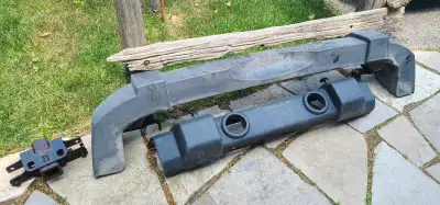 I removed the OEM front and rear bumpers off my 2010 Jeep JKU Rubicon and replaced them with after-m...