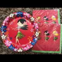 Hawaiian Luau Hula Girl Party Supplies