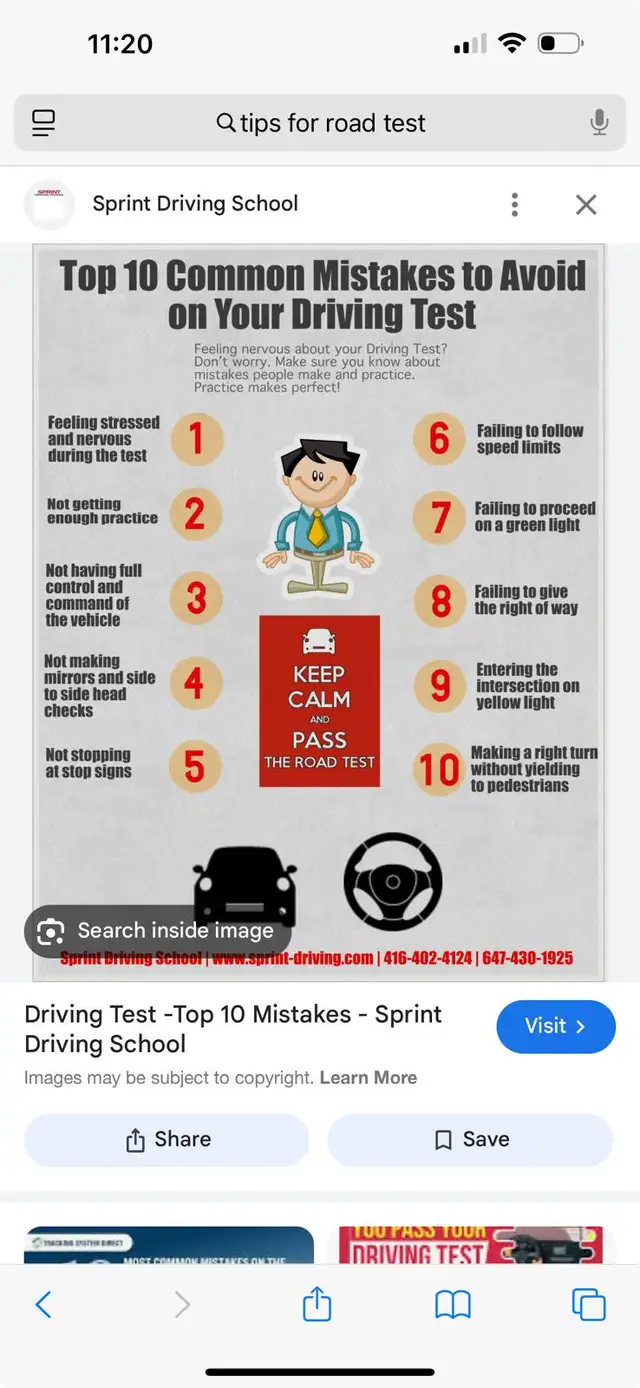 ROAD TEST**CLASS 5 DRIVING LESSONS65270199533059122