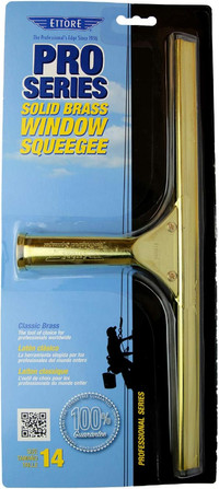 Pro-Series Solid Brass Squeegee, by ETTORE