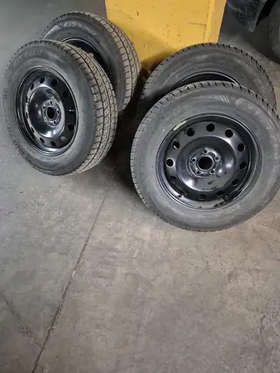 Winter tires for a suv , 235/65 R17 . Only used two winters , excellent condition. Call my cell 204-...