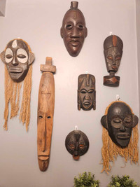 African wall masks