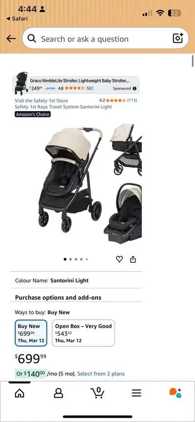 Safety 1st Raya Travel System, View more