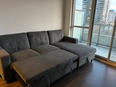 Sofa bed with storage