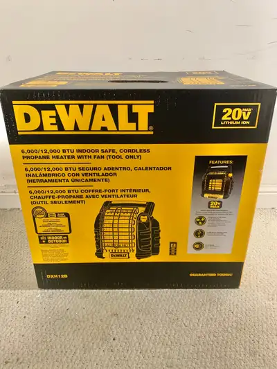 DEWALT CORDLESS PROPANE HEATER, View more
