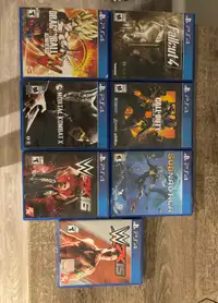 PS4 Games (CoD, Fallout, Subnautica, MKX, WWE, DBZ)