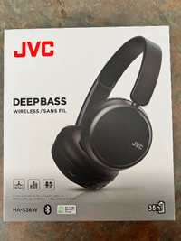 JVC Wireless Bluetooth Headphones, new in box