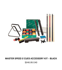 Pool & Billiards Accessory Kit