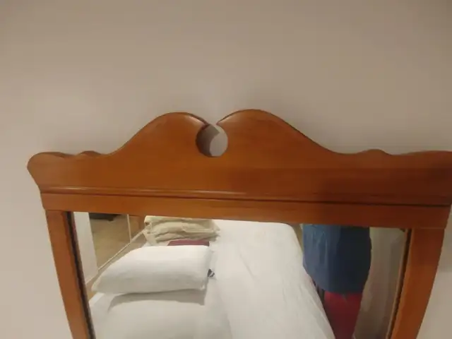 Beautiful Antique Solid Wood Hanging Wall Mirror in Home Décor & Accents in St. Catharines - Image 4