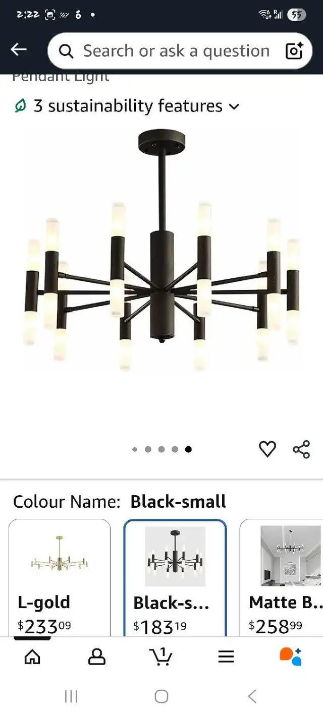 Modern LED Chandelier in Indoor Lighting & Fans in Oshawa / Durham Region - Image 2