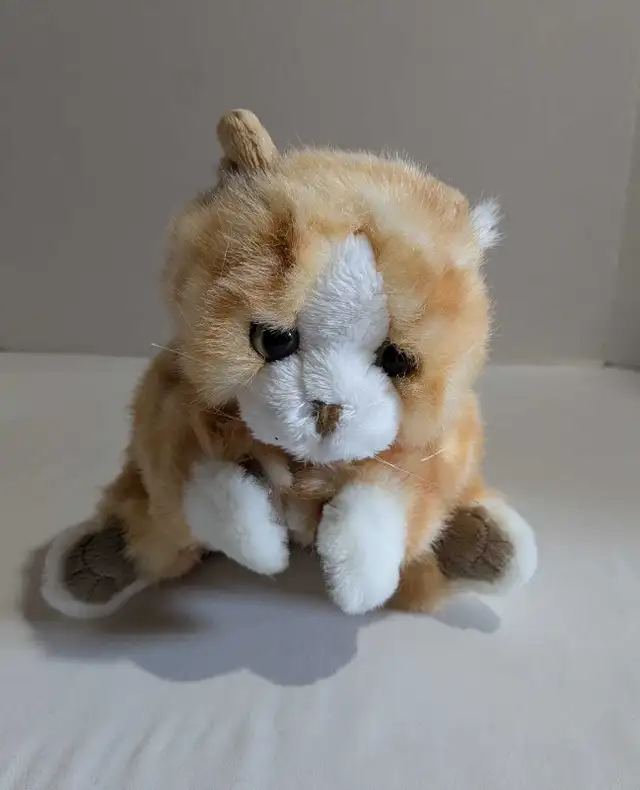 Folkmanis orange tabby kitten cat hand puppet in Toys & Games in Charlottetown - Image 3