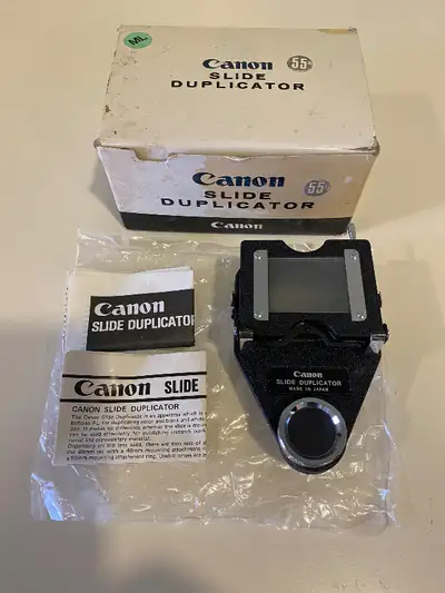 Canon Slide Duplicator w/55mm Ring Adapter, View more