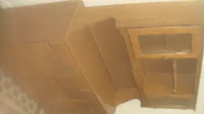 CHINA CABINET_VINTAGE_SOLID WOOD(MAPLE), View more