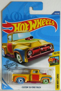 Hot Wheels 1/64 Custom '56 Ford Truck T-Hunt Diecast