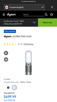  Brand new Dyson air purifier, hot cold in box