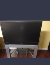 DLP TV and Stand 