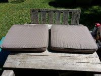Pair Of Indoor/Outdoor Seat Cushions, 19.5"W x 16"D