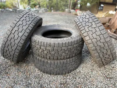 Pirelli Scorpion All Terrain, M&S light truck tires, LT265/70 R17. Set of 4 with 50% plus tread rema...