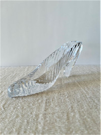 GLASS CRYSTAL STYLE HIGH HEEL SHOE DRESSER DECOR TRINKET HOLDER