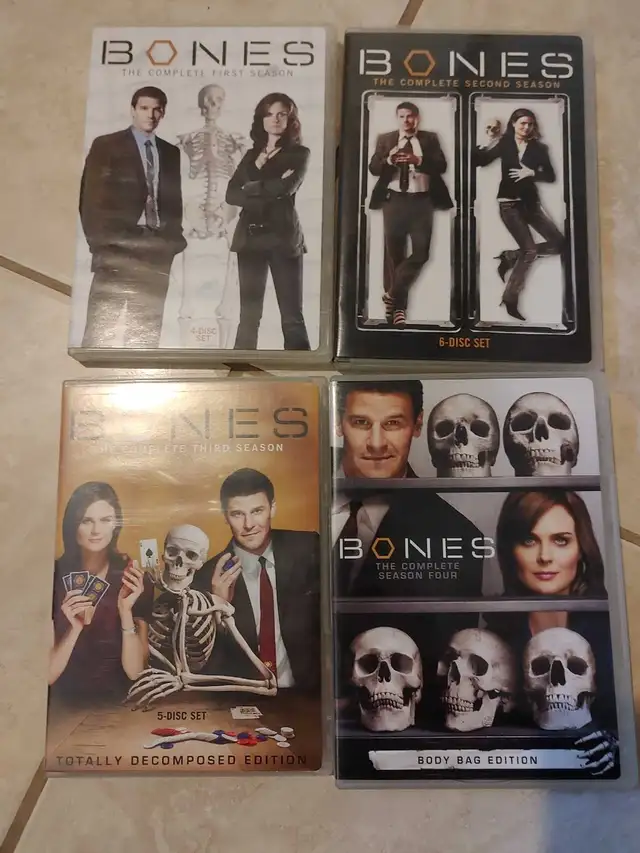 Bones Seasons 1-4 DVD Sets