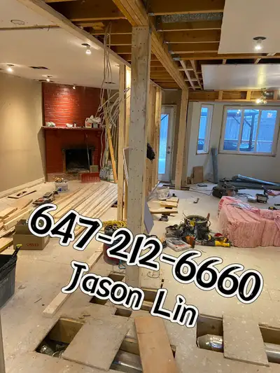 U-home renovation: Framing, Painting, flooring, Tile, Doors…, View more