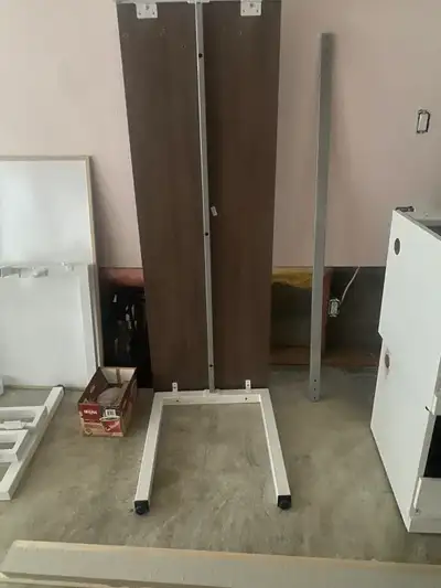 Office desk and filing drawers, View more