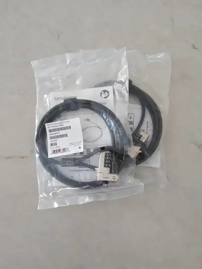 New in original packaging. $10 each. I have 2 of these. Kensington N17 Dell Laptop Lock - Combinatio...