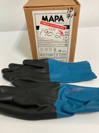 Chemical Resistant Neoprene Gloves - size Medium