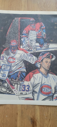 Vintage Rare Patrick Roy LTD Edition Lithograph