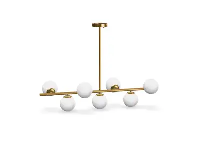 Gold Chandeliers Brushed Brass Ceiling Pendant Light Globe, View more