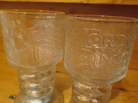 Lord of the Rings Glass Goblets