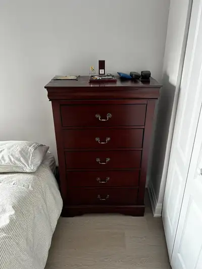 Solid Wood 5-Drawer Tall Chest – Wayfair Yarisel West Haven, View more